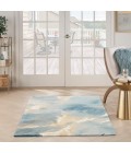 Nourison Prismatic Blue Multicolor Rug PRS40 4 ft. X 6 ft. Rect. - Rugs Town Nourison Prismatic Blue Multicolor PRS40 4 ft. X 6 ft. Rect. Rug