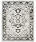 Nourison Dekor Ivory Charcoal DEK08 7 ft. 10 in. x 9 ft. 10 in. Rect. Rug