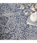 Nourison Damask Iory Navy Rug DAS06 9 ft. x 12 ft. Rect. Nourison Damask Iory Navy DAS06 9 ft. x 12 ft. Rect. Rug