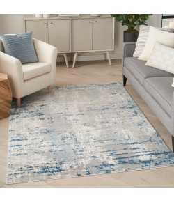 Nourison Concerto Ivory Grey Blue CNC01 3 ft. 9 in. X 5 ft. 9 in. Rect. Rug