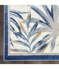 Nourison Pompeii Ivory Blue PMP02 5 ft. 3 in. X 7 ft. 3 in. Rect. Rug
