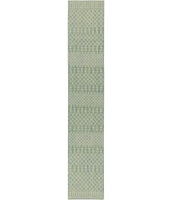 Nourison Positano Blue Green POS02 2 ft. 2 in. X 12 ft. Rect. Rug