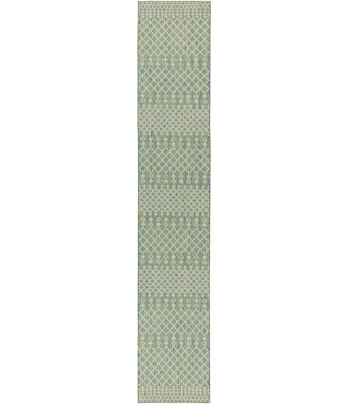 Nourison Positano Blue Green POS02 2 ft. 2 in. X 12 ft. Rect. Rug