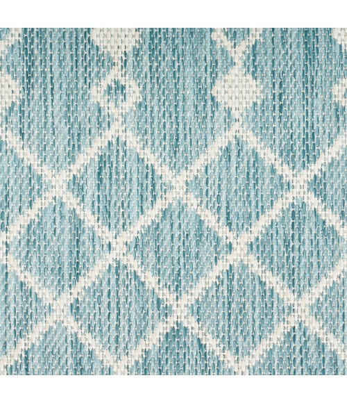 Nourison Positano Aqua POS02 2 ft. 2 in. X 8 ft. Rect. Rug