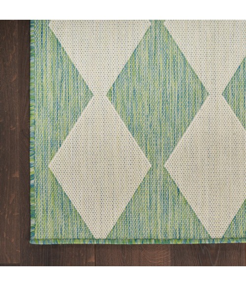 Nourison Positano Blue Green POS04 6 ft. X 9 ft. Rect. Rug