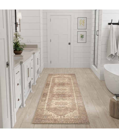 Nourison Vintage Washables Gold VWS14 2 ft. X 6 ft. Rect. Rug