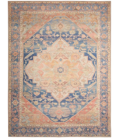 Nourison Vintage Washables Blue Coral VWS13 9 ft. X 12 ft. Rect. Rug
