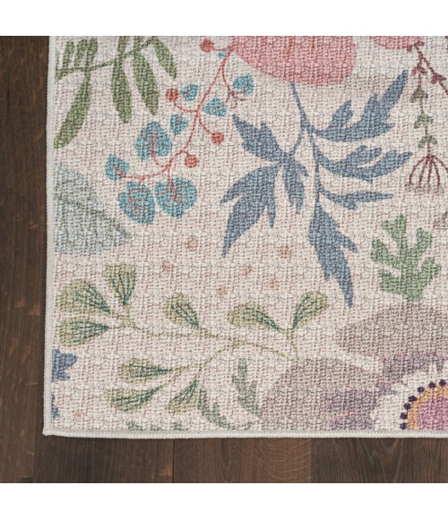 Nourison Nourison Washables Cream Multicolor NWB06 2 ft. X 3 ft. Rect. Rug