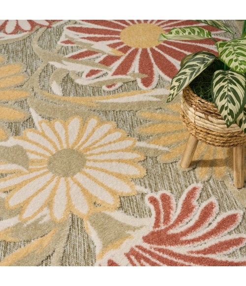 Nourison Aloha Sage Rose ALH33 3 ft. 6 in. X 5 ft. 6 in. Rect. Rug