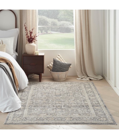 Nourison Nyle Slate Multicolor Rug NYE03 5 ft. 3 in. X 7 ft. 10 in. Rect. - Rugs Town Nourison Nyle Slate Multicolor NYE03 5 ft. 3 in. X 7 ft. 10 in. Rect. Rug