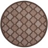 Nourison Easy Care Brown NES01 6 ft. X Round Rug