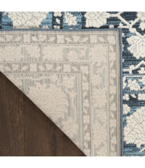 Nourison Grace Blue GCE01 7 ft. 10 in. X 9 ft. 10 in. Rect. Rug