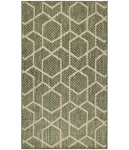 Nourison Horizon Indoor/Outdoor Green HOZ01 3 ft. X 5 ft. Rect. Rug