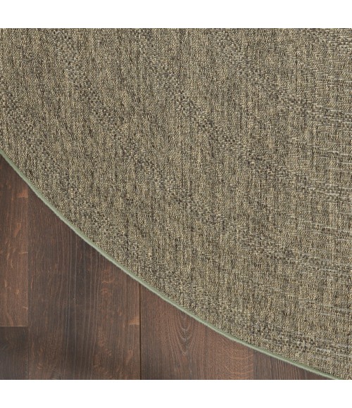 Nourison Tulum Olive TLM04 8 ft. X Round Rug
