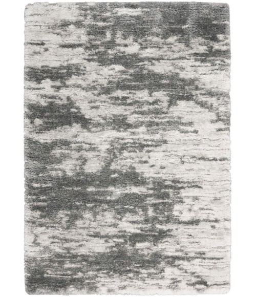 Nourison Luxurious Shag Charcoal Ivory Rug LXR02 4 ft. X 6 ft. Rect. - Rugs Town Nourison Luxurious Shag Charcoal Ivory LXR02 4 ft. X 6 ft. Rect. Rug