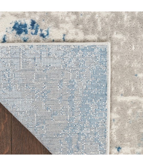 Nourison Concerto Ivory Grey Blue CNC01 4 ft. X Square Rug