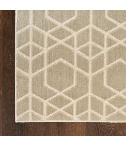 Nourison Washable Charm Silver Ivory WCH01 4 ft. X 6 ft. Rect. Rug