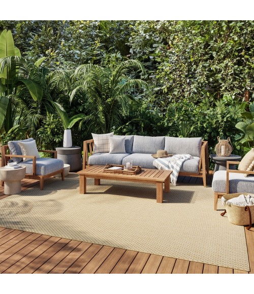 Nourison Courtyard Natural COU01 8 ft. X 10 ft. Rect. Rug