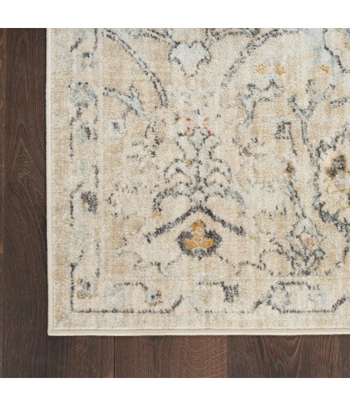 Nourison Oushak Home Cream OUS01 6 ft. X 9 ft. Rect. Rug