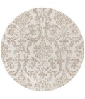 Nourison Jubilant Ivory Beige JUB09 5 ft. 3 in. X Round Rug