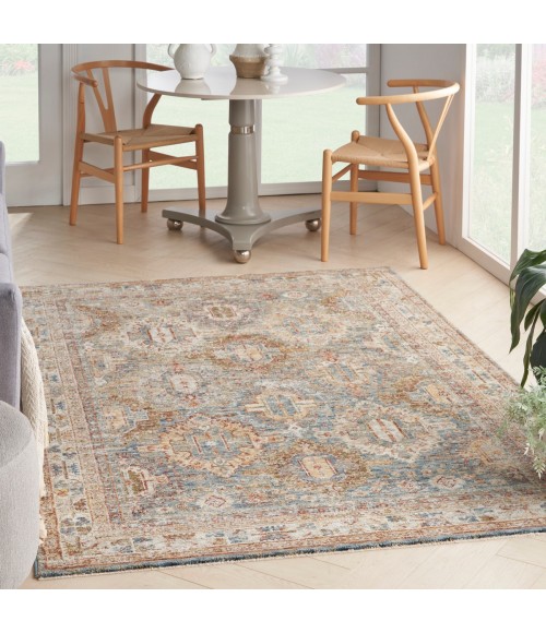 Nourison Petra Blue PTR01 3 ft. 11 in. X 5 ft. 11 in. Rect. Rug