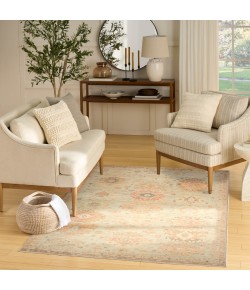 Nourison Vintage Washables Sage Multicolor VWS16 5 ft. 3 in. X 7 ft. 3 in. Rect. Rug