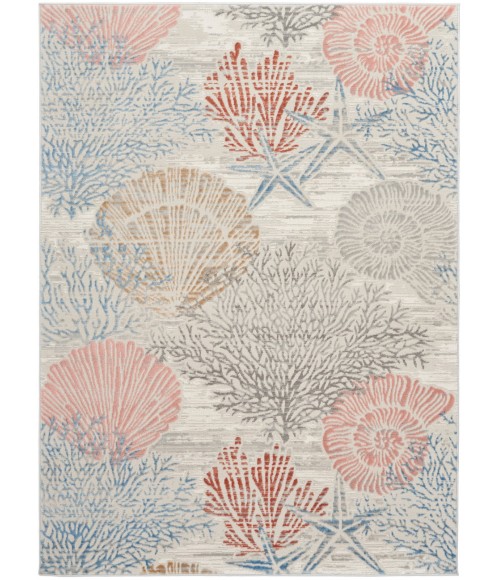 Nourison Pompeii Multicolor PMP04 6 ft. X 9 ft. Rect. Rug
