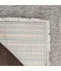 Nourison Luxurious Shag Silver LXR05 4 ft. X 6 ft. Rect. Rug