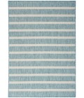 Nourison Positano Aqua Ivory POS03 5 ft. X 7 ft. Rect. Rug