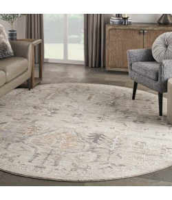 Nourison Nyle Ivory Taupe NYE02 7’10” X Round Rug