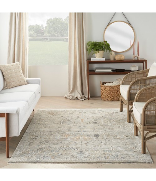 Nourison Nyle Ivory Taupe NYE02 5 ft. 3 in. X 7 ft. 10 in. Rect. Rug