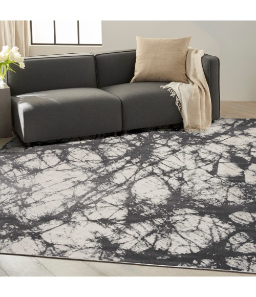 Calvin Klein CK011 Verdant Ivory Charcoal VRD05 8 ft. X 10 ft. Rect. Rug