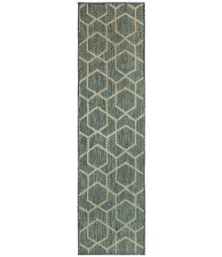 Nourison Horizon Indoor/Outdoor Green HOZ01 2 ft. 2 in. X 8 ft. Rect. Rug