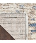 Nourison Luxurious Shag Light Blue Grey LXR10 6 ft. 7 in. X 9 ft. 2 in. Rect. Rug