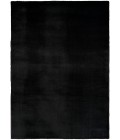 Nourison Soft Plush Rabbit Fur Black SFF01 5 ft. X 7 ft. Rect. Rug