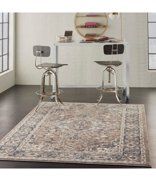Nourison Concerto Beige Grey CNC05 6 ft. X 9 ft. Rect. Rug