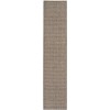 Nourison Tulum Brown TLM03 2 ft. 2 in. X 8 ft. Rect. Rug