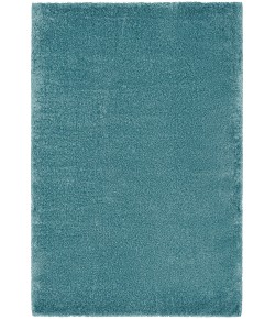 Nourison Luxurious Shag Aqua LXR05 5 ft. 3 in. X 7 ft. 3 in. Rect. Rug