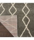 Nourison Geometric Shag Silver GOS01 7 ft. 10 in. X 9 ft. 10 in. Rect. Rug