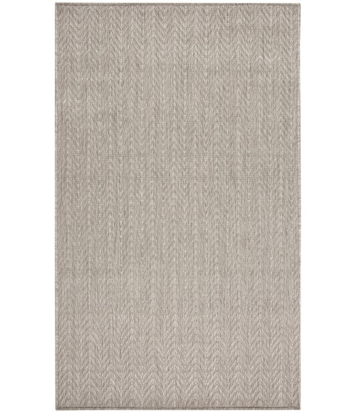 Nourison Horizon Indoor/Outdoor Grey HOZ02 3 ft. X 5 ft. Rect. Rug