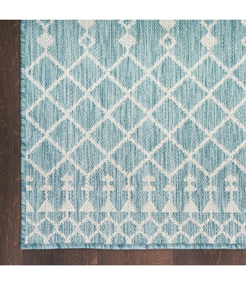 Nourison Positano Aqua POS02 6 ft. X 9 ft. Rect. Rug