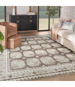 Nourison Home Dekor DEK01 Ivory Brown 7 ft. 10 in. X 9 ft. 10 in. Area Rug