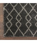 Nourison Geometric Shag Charcoal GOS01 2 ft. 2 in. X 3 ft. 9 in. Rect. Rug
