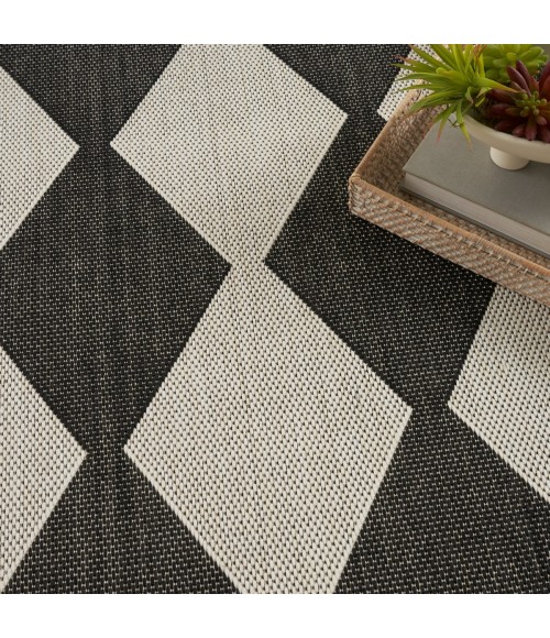 Nourison Positano Black POS04 4 ft. X 6 ft. Rect. Rug