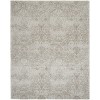 Nourison Damask White DAS06 8 ft. x 10 ft. Rect. Rug