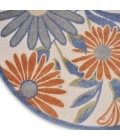 Nourison Aloha Beige Multicolor Rug ALH33 7 ft. 10 in. X Round - Rugs Town Nourison Aloha Beige Multicolor ALH33 7 ft. 10 in. X Round Rug