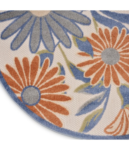 Nourison Aloha Beige Multicolor Rug ALH33 7 ft. 10 in. X Round - Rugs Town Nourison Aloha Beige Multicolor ALH33 7 ft. 10 in. X Round Rug
