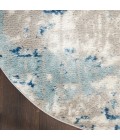 Nourison Concerto Ivory Grey Blue CNC01 10 ft. X Round Rug