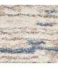 Nourison Luxurious Shag Light Blue Grey LXR10 6 ft. 7 in. X 9 ft. 2 in. Rect. Rug