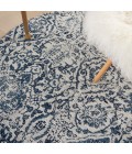 Nourison Damask Iory Navy DAS06 4 ft. x Round Rug
